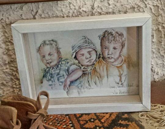 My beautiful Dad created this image of all three of my boys.